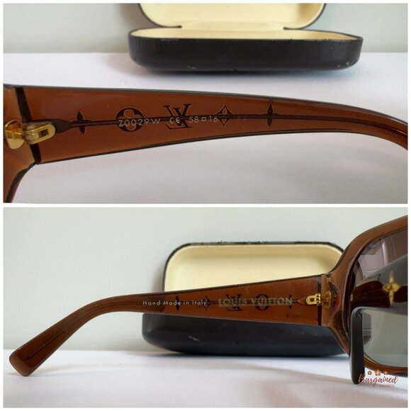 Authentic LOUIS VUITTON Brown Glitter Frame Sunglasses - Z0029W main image 10